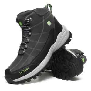 Ocieplane męskie buty trekkingowe szare 45