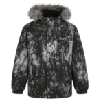 Kurtka męska zimowa z kapturem wielokolorowa XL