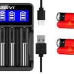 Ładowarka + akumulatory 4x18650 , SEIVI NiMH Li-Ion IMR INR ICR