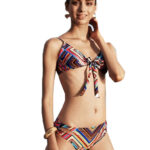 Dwuczęściowe wielokolorowe bikini  L