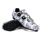 Buty rowerowe we wzory rowerowe białe 40