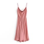 Satynowa sukienka midl w stylu Vintage