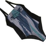 Jednoczęściowe wyszczuplające bikini z nadrukiem