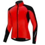Kurtka rowerowa kolarska ocieplana rowerowa czerowna L/XL