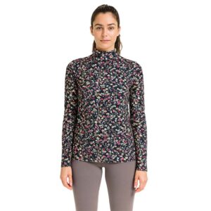 Bluzka damska w kwiaty M/L półgolfik