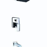 Zestaw baterii prysznicowej NOWOCZESNY CHROM