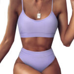 Dwuczęściowe bikini z wysokim stanem S