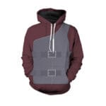 Bluza z kapturem z nadrukiem 3D inspirowana anime cosplay kieszeń z przodu EU M