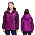 Kurtka dziewczęca fioletowa outdoor trekkingowa EU 42