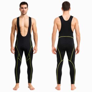 Męskie spodnie rowerowe z szelkami wkładką L/XL