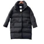 Puchowa damska kurtka ze stójką czarna