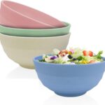 Miski Plastikowe Komplet Zestaw 4 Misek Wielokolorowe