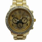 Damski zegarek ze zdobieniami złoty