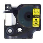Taśma do DYMO D1 45018 12mm/7m żółta/czarny