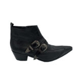 Botki męskie ze skóry ekologicznej styl Motocyklowy