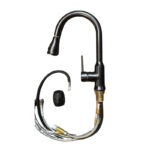 Bateria  Kuchenna z wylewką czarny