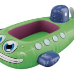 Dmuchany materac łódka zielony PLAYTIVE