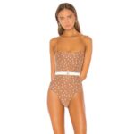 Strój kąpielowy jednoczęściowy w groszki