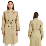 Trencz damski beżowy klasyczny elegancki rozmiar S dwurzędowy