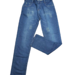 Męskie spodnie dżinsowe z przetarciami