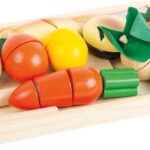 Drewniane śniadanie na rzepy do krojenia cięcia