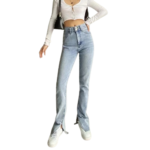 Damskie spodnie jeansowe DZWONY rozmiar M