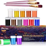 Zestaw metalicznych farb akrylowych 14x20 ml