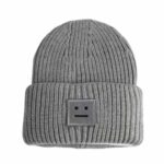 Damska/męska czapka dzianinowa prążkowana