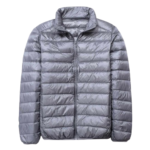 Męska ultralekka szara kurtka przenośna