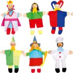 Drewniane pacynki wielokolorowe do teatru Small Foot 2951