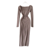 Damska dzianinowa sukienka midi