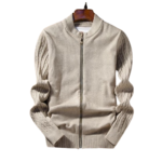 Męski beżowy sweter rozpinany rozmiar S