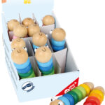Drewniane układanki wesoła gąsienica Small Foot 3924 12szt.