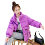 Pikowana kurtka damska różowa M – lekka i stylowa na jesień