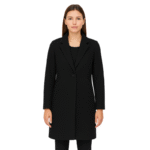 Damski płaszcz czarny klasyczny L