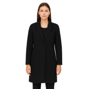 Damski płaszcz czarny klasyczny L