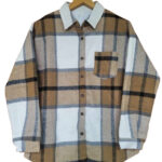 Ocieplana koszula młodzieżowa w dużą kratę rozmiar XS/S