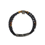 Męska bransoletka z Kamieniami Naturalnymi Tygrysie Oko 20 cm