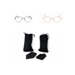 Zestaw 2 sztuk okularów z filtrem światła niebieskiego czarne złoty róż