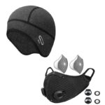 Komplet sportowy Czapka termoaktywna + Maska antysmogowa