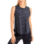 Damski koszulka top sportowy moro (L/XL) siateczka szybkoschnący treningowy moro