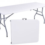Stół Biały Długi cateringowy GARDEN PARTY składany w walizkę 180 cm