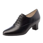 Damskie buty do tańca czarne skóra eco sznurowane r. 40