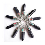 Zawieszka wisiorek brokatowy onyks 36 sztuk