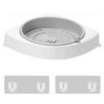 Narożna łazienkowa półka obrotowa