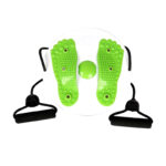 Twister obrotowy z linkami dysk do skrętów brzucha zielony