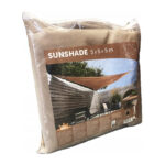 Żagiel przeciwsłoneczny ogrodowy 3,6 x 3,6 x 3,6 m brązowy