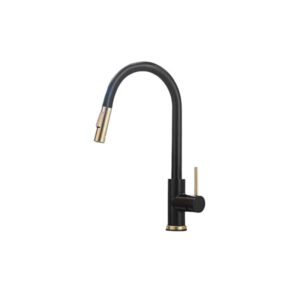 Bateria Kuchenna czarno-złota Wyciągana Wylewka