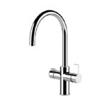 Chromowana bateria kuchenna 3w1