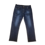 Męskie ciemne spodnie jeansowe